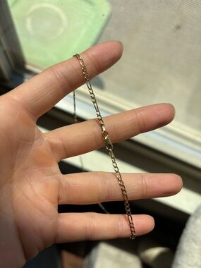 14k Yellow Gold Figaro Chain Necklace